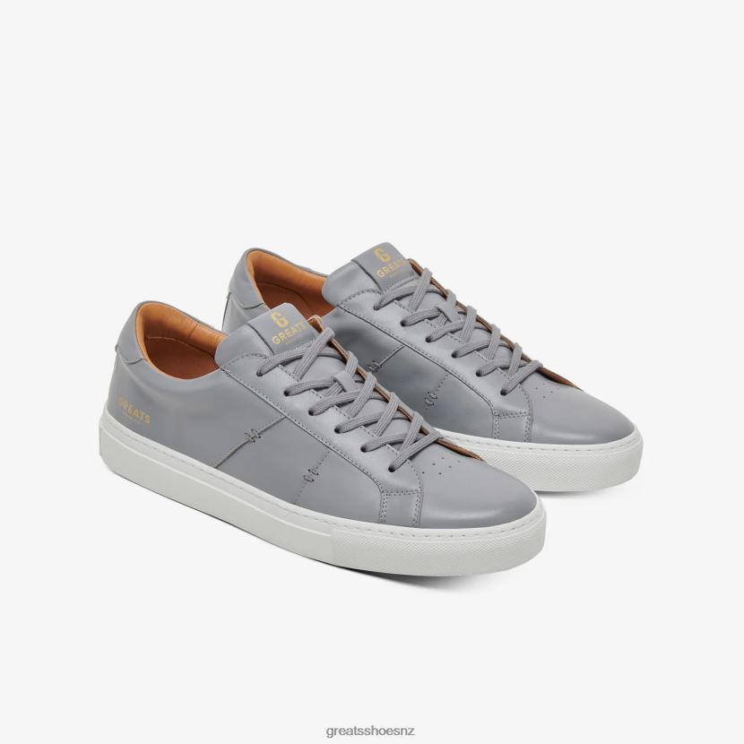GREATS Ash Grey The Royale 2.0 Shoes ZXBPJD6