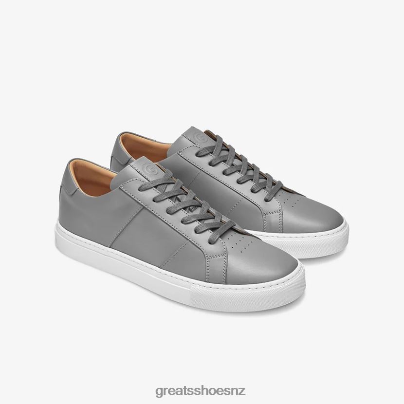 GREATS Ash Grey The Royale Shoes ZXBPJD57