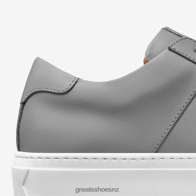 GREATS Ash Grey The Royale Shoes ZXBPJD57