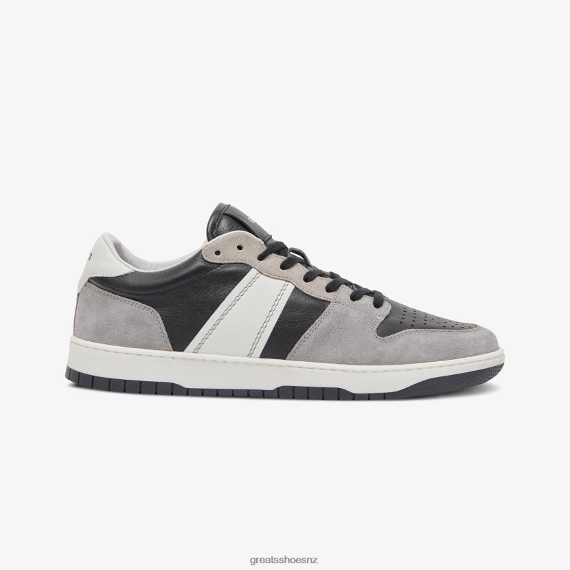 GREATS Black Grey The JMZ Court Shoes ZXBPJD1