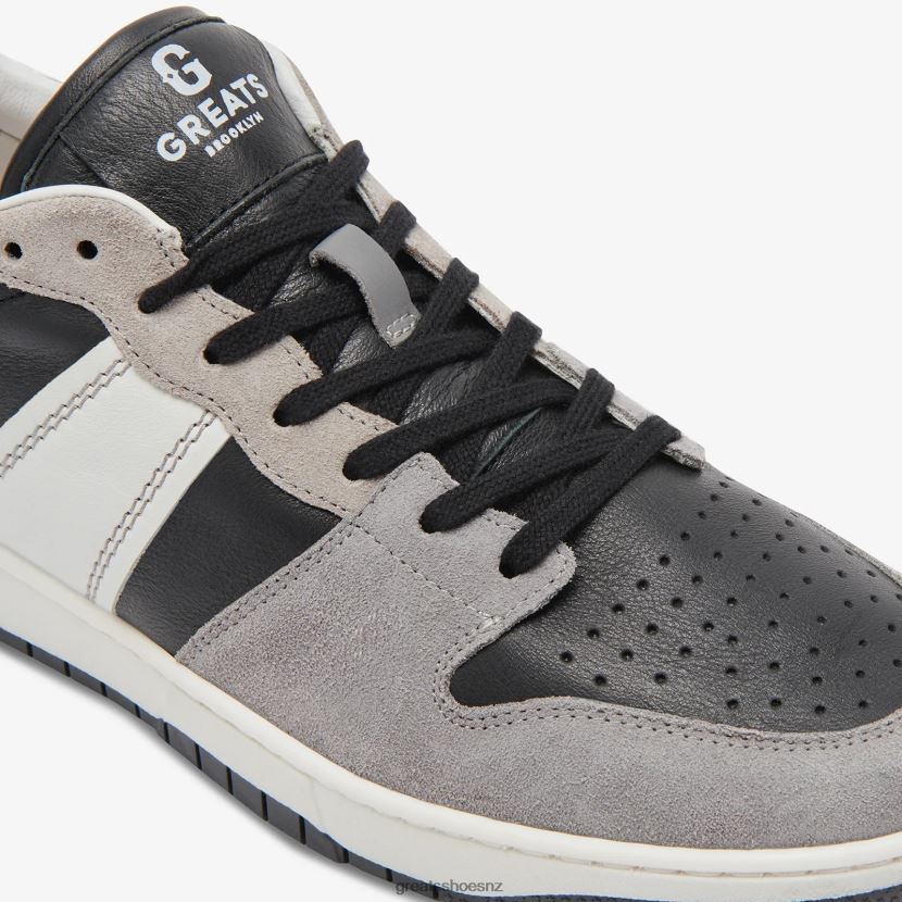 GREATS Black Grey The JMZ Court Shoes ZXBPJD1