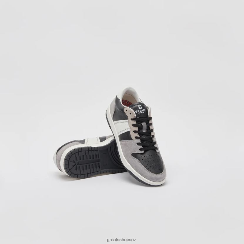 GREATS Black Grey The JMZ Court Shoes ZXBPJD1