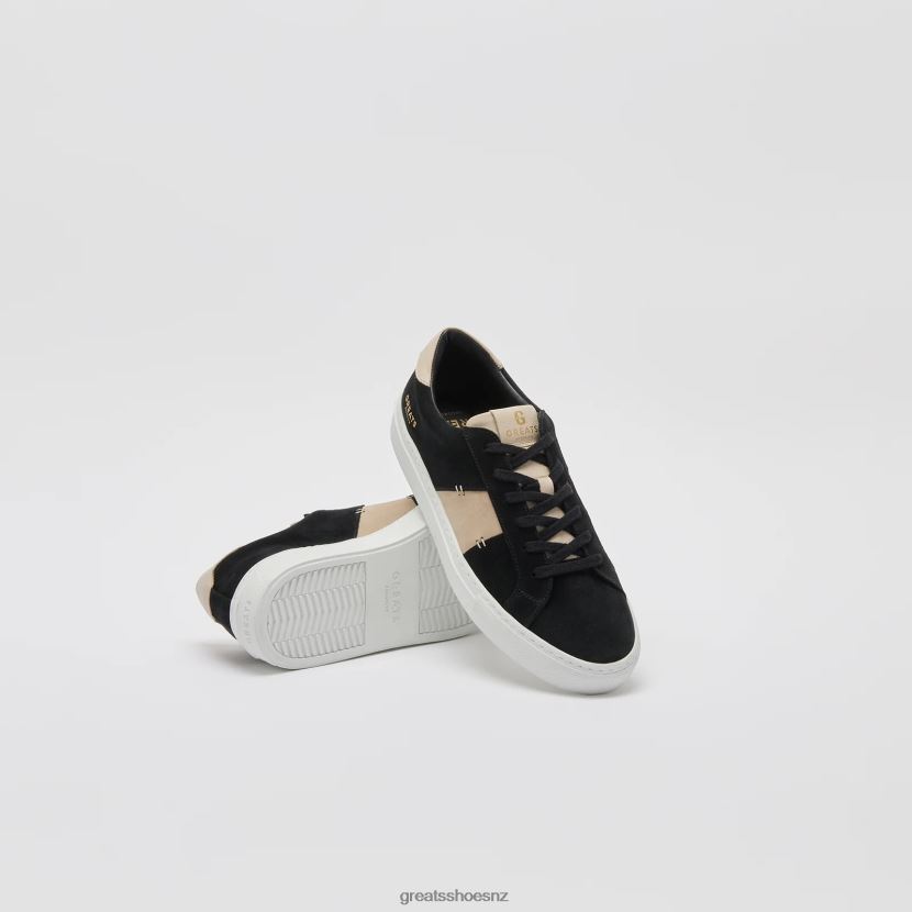 GREATS Black White The Royale 2.0 Shoes ZXBPJD24