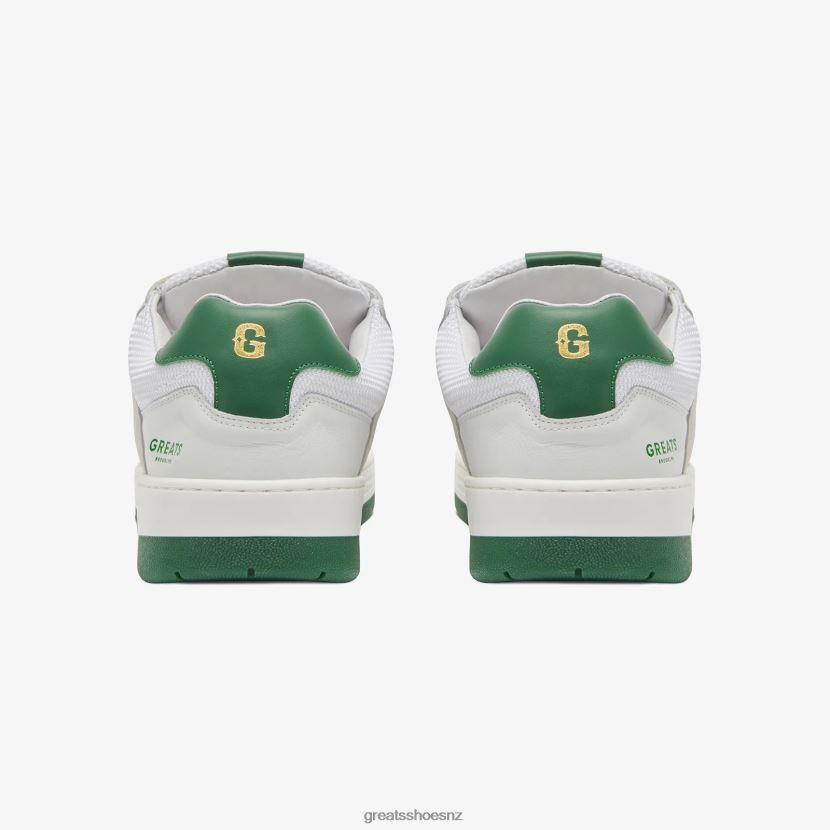 GREATS Blanco Green The Cooper Low Skate Shoes ZXBPJD47