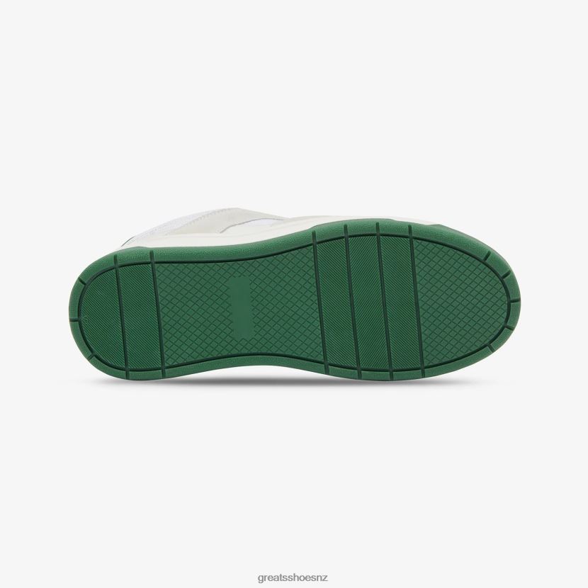 GREATS Blanco Green The Cooper Low Skate Shoes ZXBPJD47