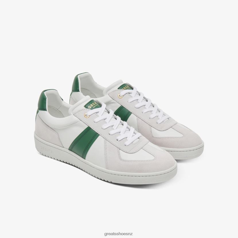GREATS Blanco Green The GAT Sneaker Shoes ZXBPJD22