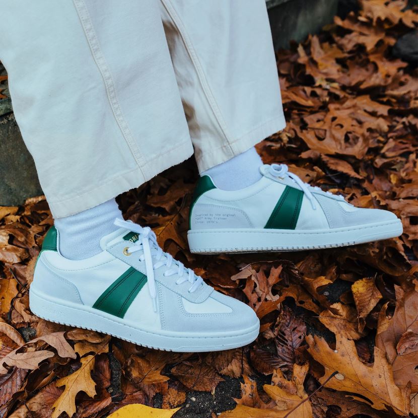 GREATS Blanco Green The GAT Sneaker Shoes ZXBPJD22