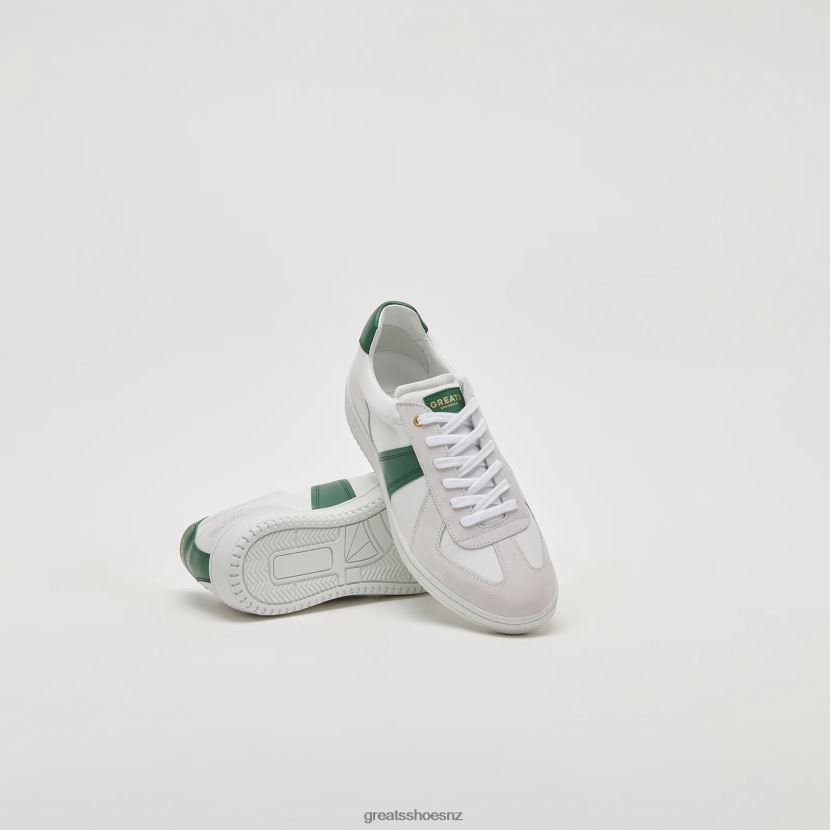 GREATS Blanco Green The GAT Sneaker Shoes ZXBPJD22