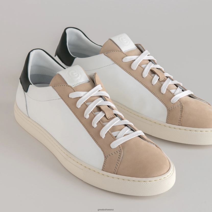 GREATS Blanco Green The Reign Shoes ZXBPJD27