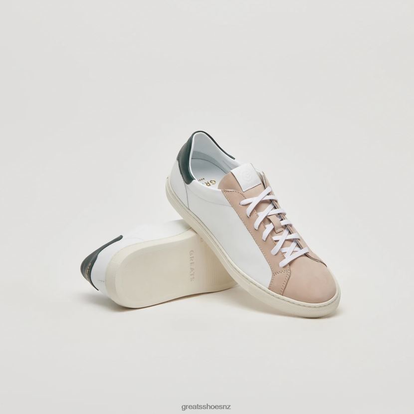 GREATS Blanco Green The Reign Shoes ZXBPJD27