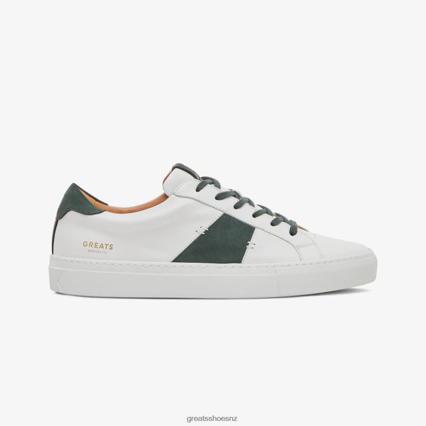GREATS Blanco Green The Royale 2.0 Shoes ZXBPJD7