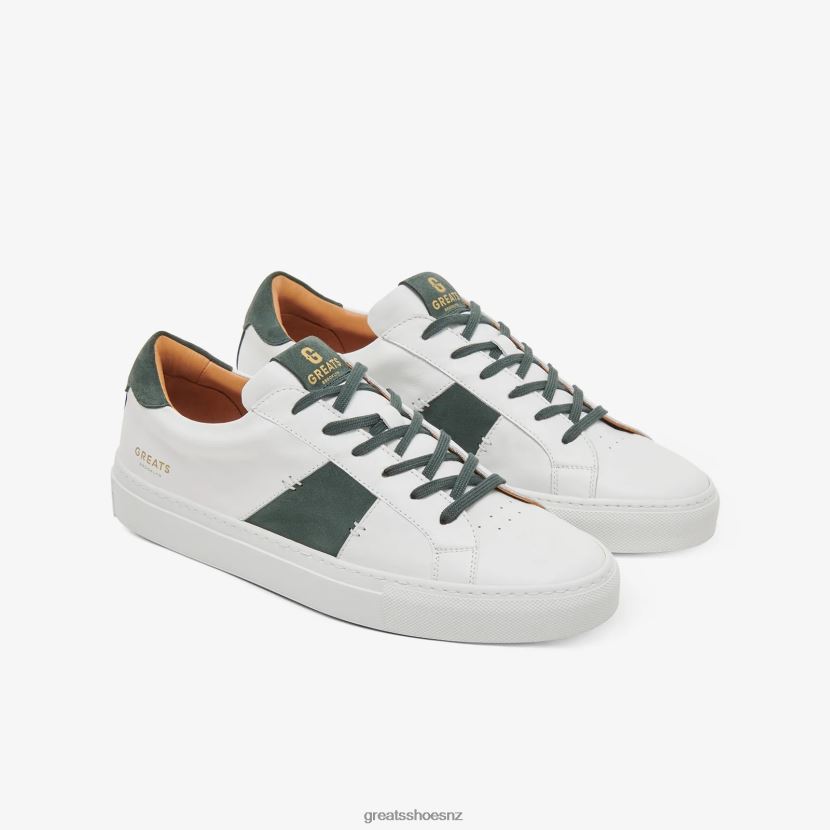 GREATS Blanco Green The Royale 2.0 Shoes ZXBPJD7