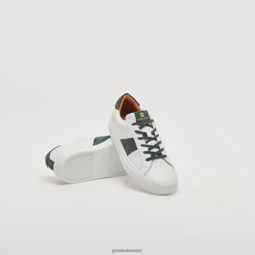 GREATS Blanco Green The Royale 2.0 Shoes ZXBPJD7