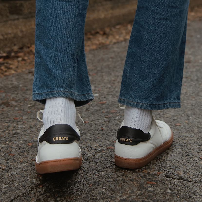 GREATS Blanco The Charlie Shoes ZXBPJD50