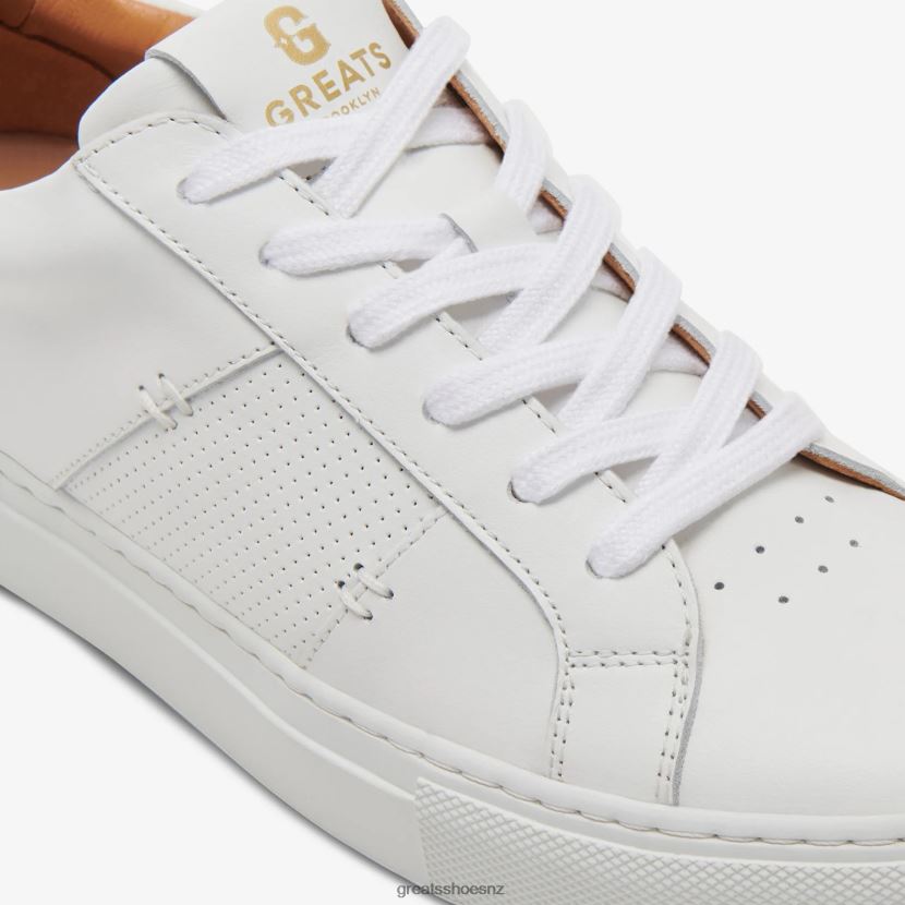 GREATS Blanco The Royale 2.0 Perforated Shoes ZXBPJD125