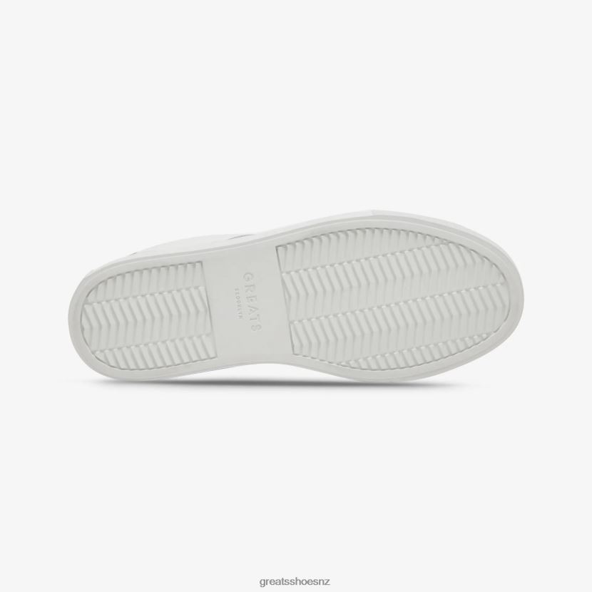 GREATS Blanco The Royale 2.0 Perforated Shoes ZXBPJD125