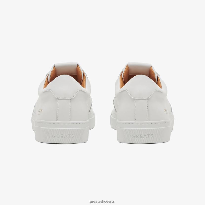 GREATS Blanco The Royale 2.0 Perforated Shoes ZXBPJD14
