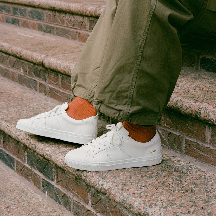 GREATS Blanco The Royale 2.0 Shoes ZXBPJD8