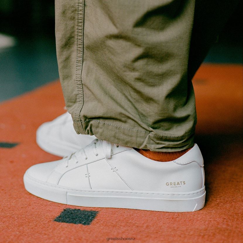 GREATS Blanco The Royale 2.0 Shoes ZXBPJD8