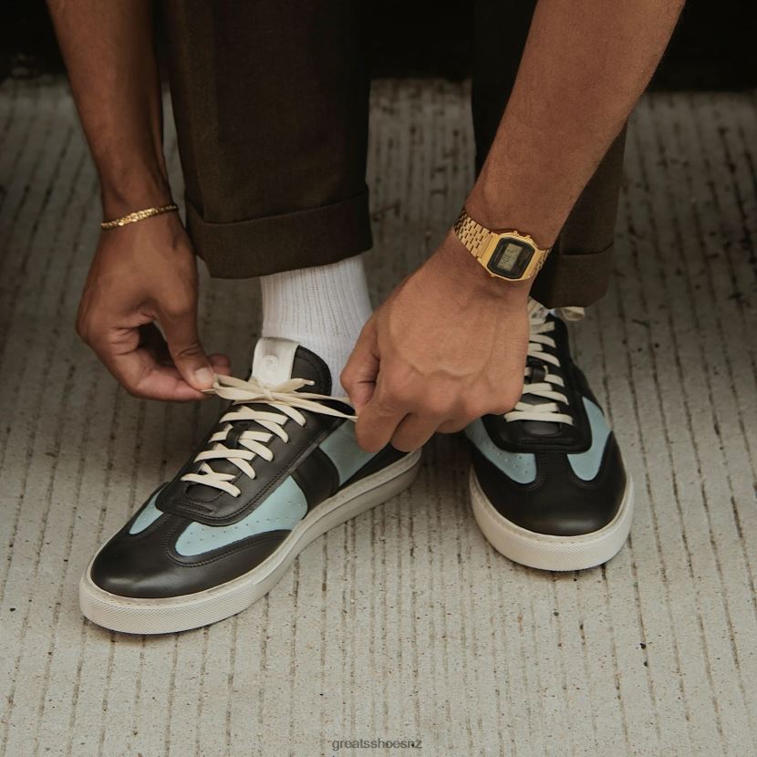 GREATS Blue Multi The Charlie Distressed Shoes ZXBPJD34