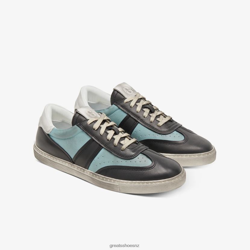 GREATS Blue Multi The Charlie Distressed Shoes ZXBPJD34