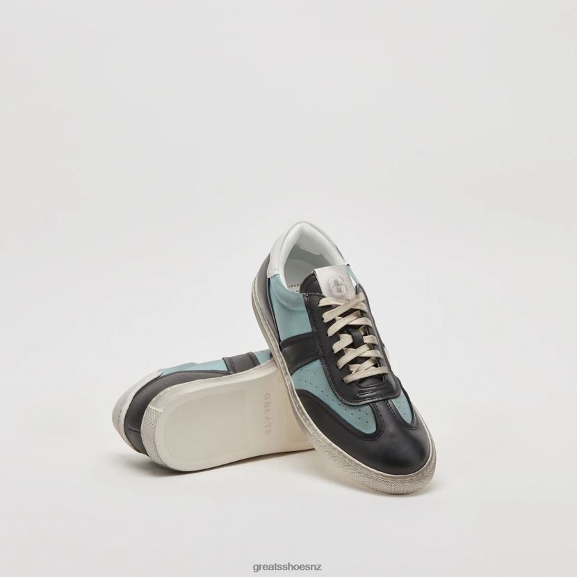GREATS Blue Multi The Charlie Distressed Shoes ZXBPJD34