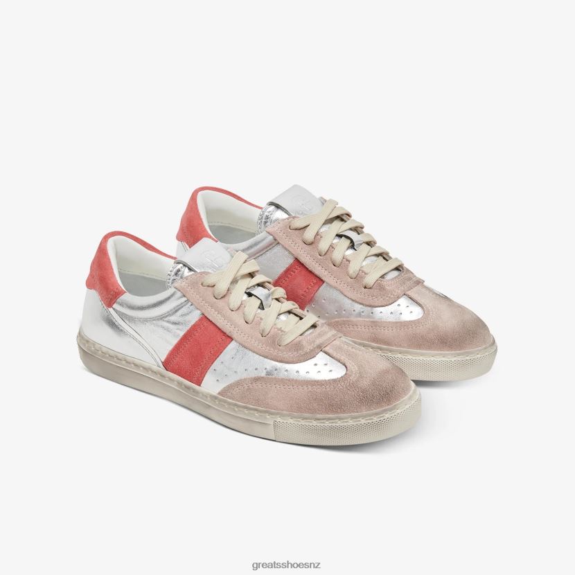 GREATS Blush Multi The Charlie Distressed Shoes ZXBPJD141