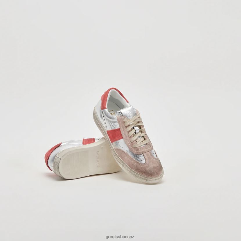 GREATS Blush Multi The Charlie Distressed Shoes ZXBPJD141