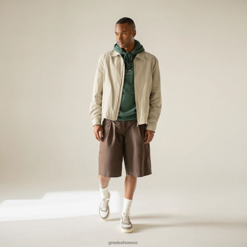 GREATS Brown Grey The St. James Low Shoes ZXBPJD56