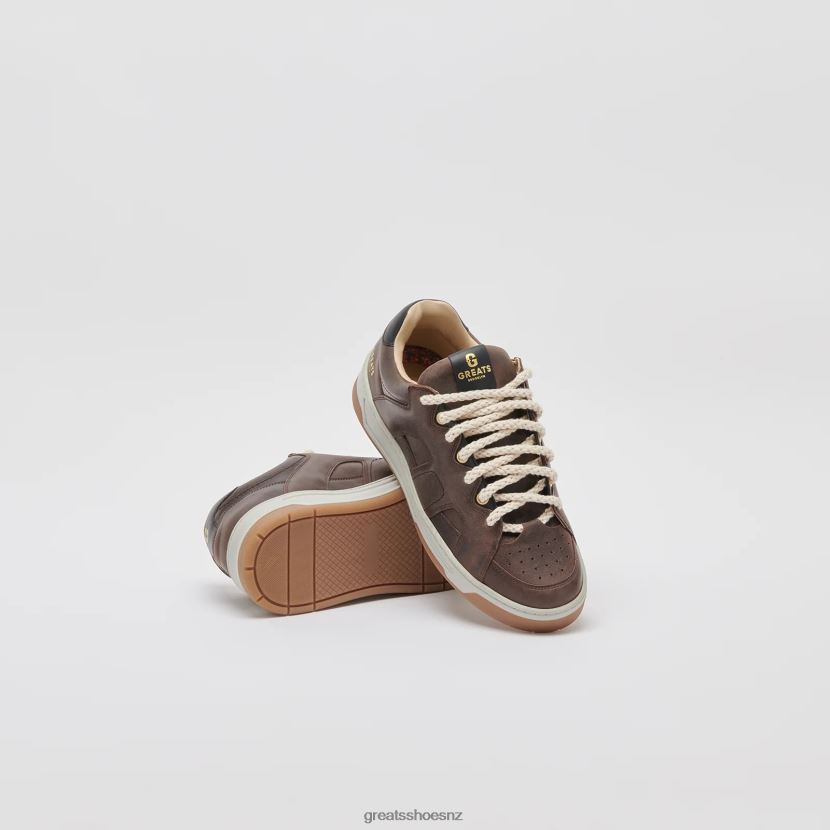 GREATS Brown The Cooper Low Skate Shoes ZXBPJD30