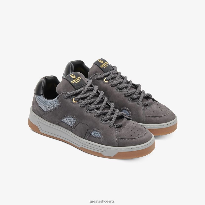 GREATS Charcoal The Cooper Low Skate Shoes ZXBPJD32
