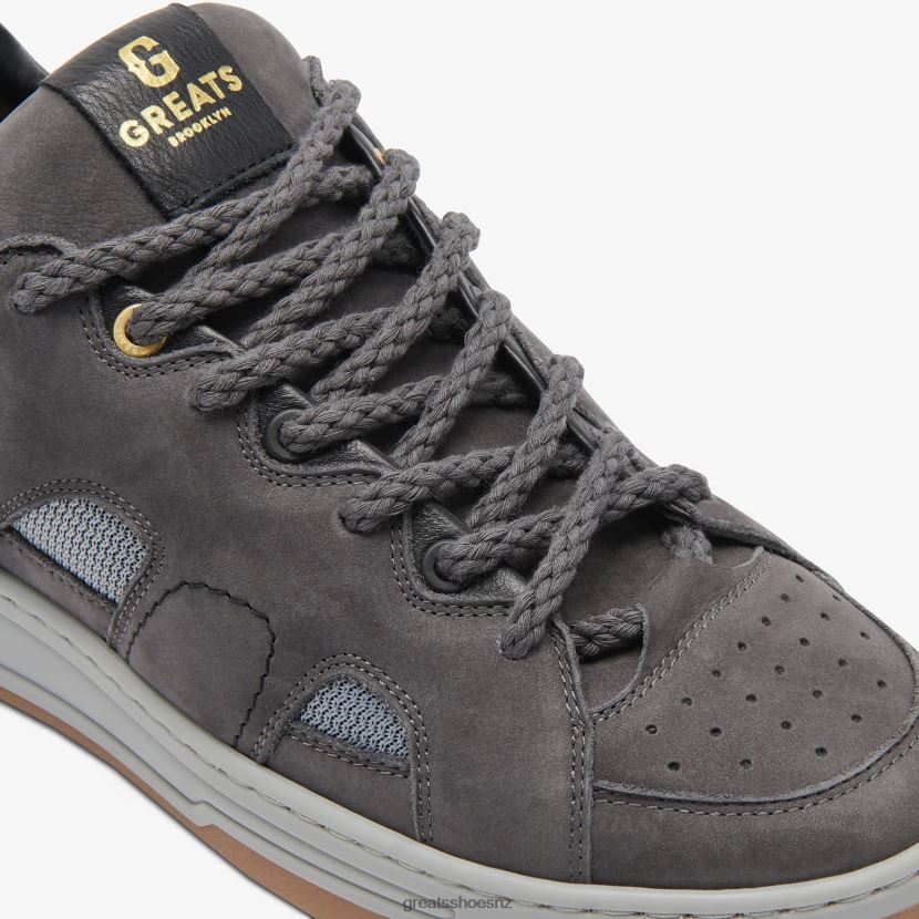 GREATS Charcoal The Cooper Low Skate Shoes ZXBPJD32
