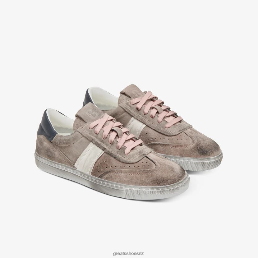 GREATS Grey The Charlie Distressed Shoes ZXBPJD145