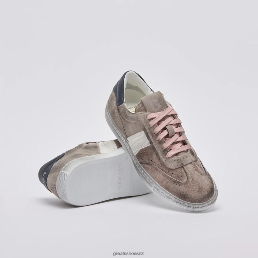 GREATS Grey The Charlie Distressed Shoes ZXBPJD145