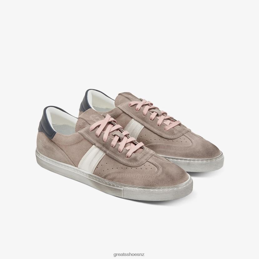 GREATS Grey The Charlie Distressed Shoes ZXBPJD35