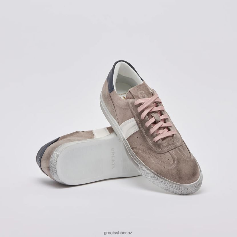 GREATS Grey The Charlie Distressed Shoes ZXBPJD35