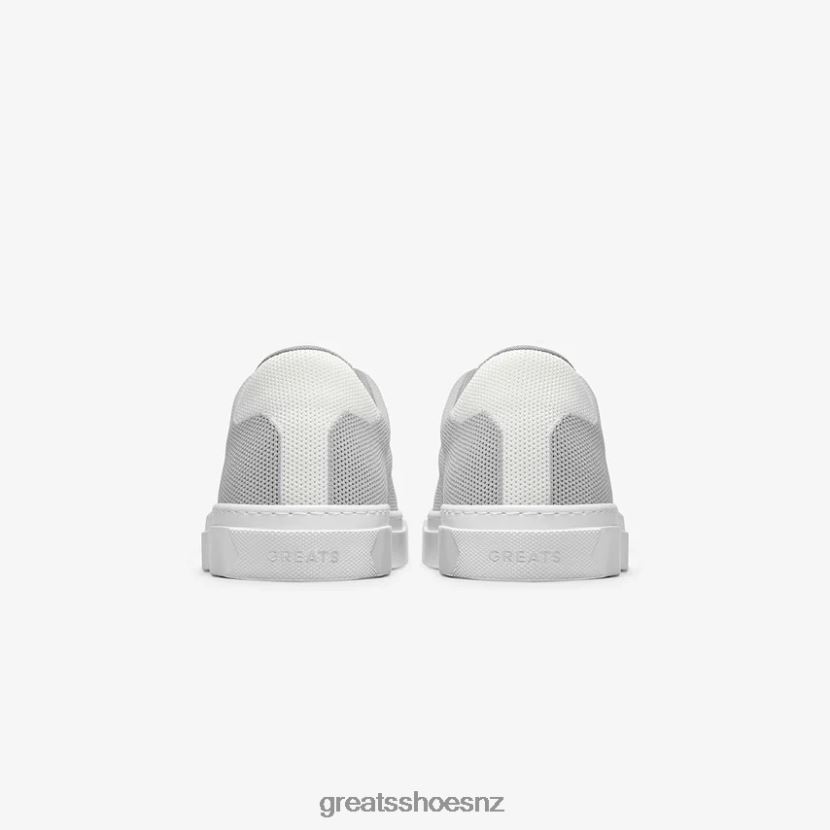 GREATS Grey White The Royale Knit Shoes ZXBPJD51