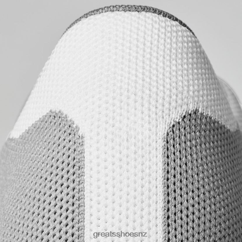 GREATS Grey White The Royale Knit Shoes ZXBPJD51