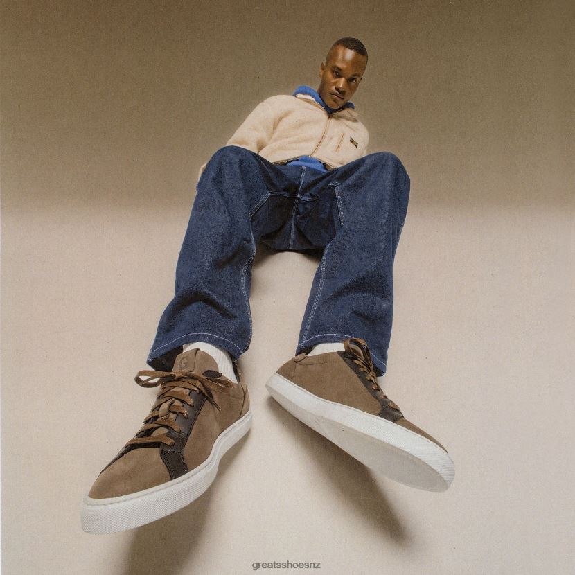 GREATS Mocha Black The Reign Shoes ZXBPJD49