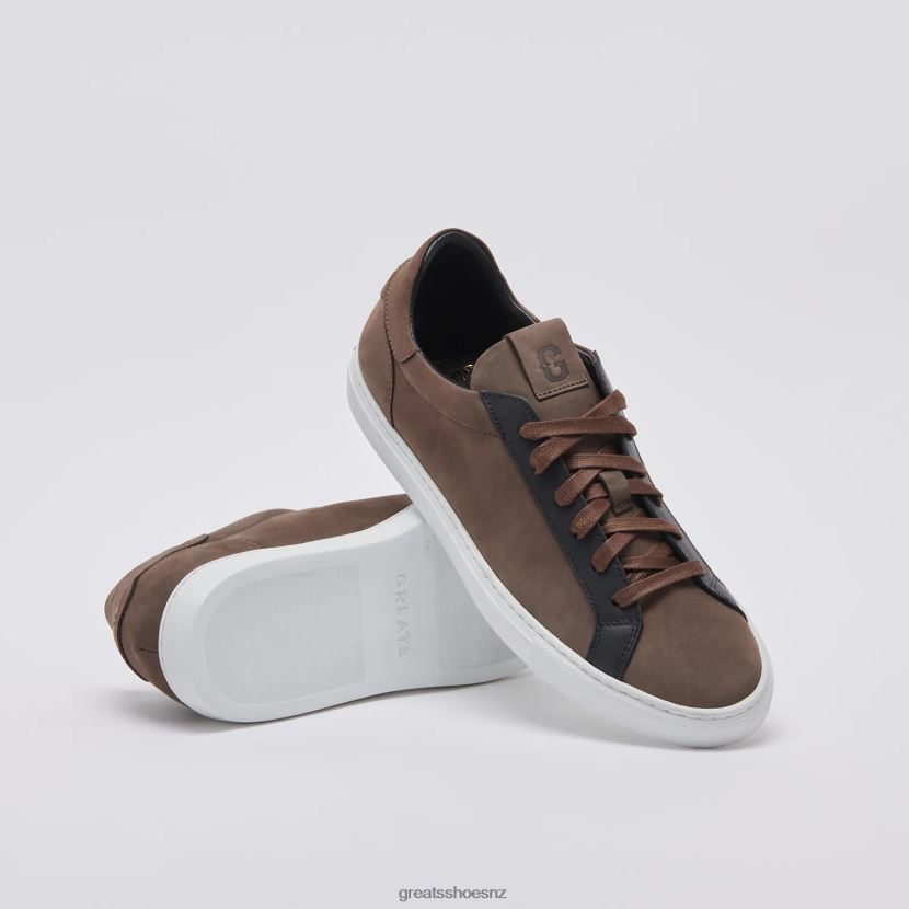 GREATS Mocha Black The Reign Shoes ZXBPJD49