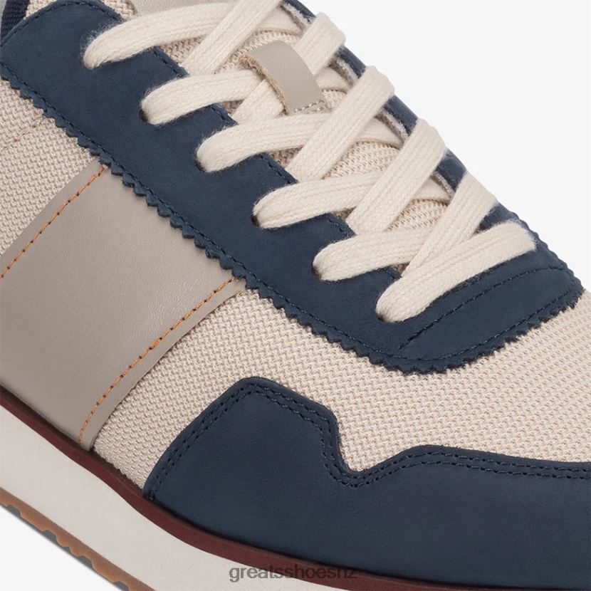 GREATS Navy Multi The McCarren Shoes ZXBPJD61