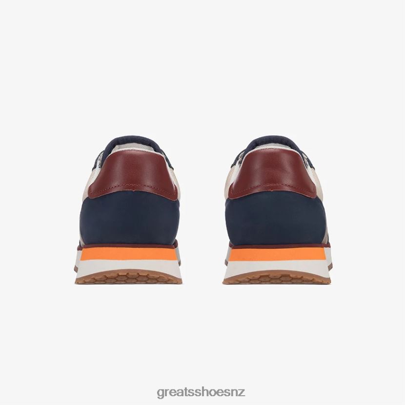 GREATS Navy Multi The McCarren Shoes ZXBPJD61
