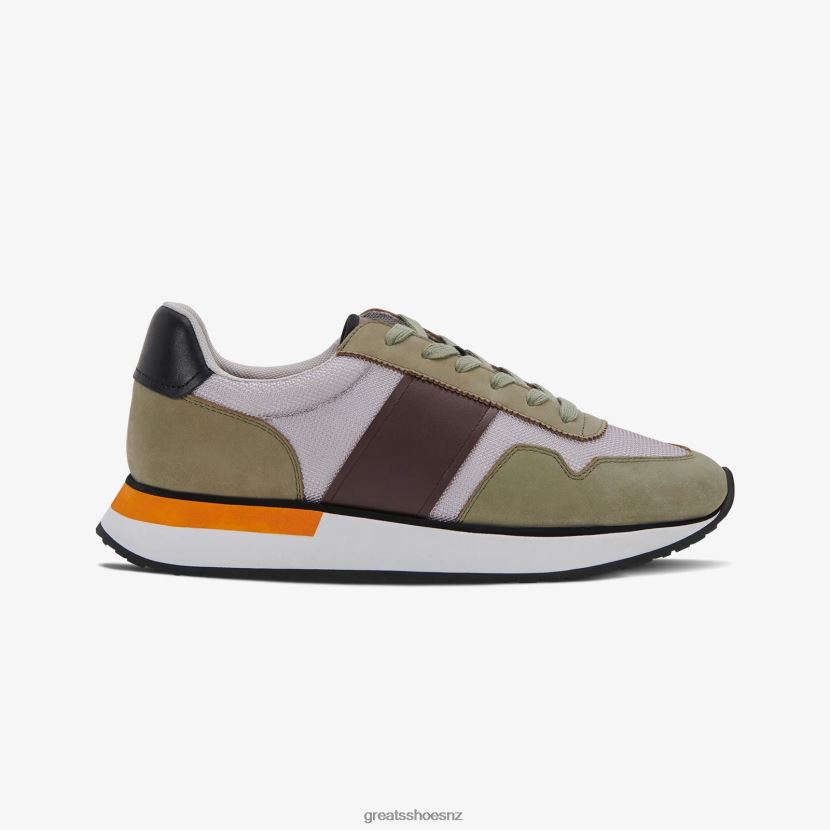 GREATS Olive Multi The McCarren Shoes ZXBPJD62