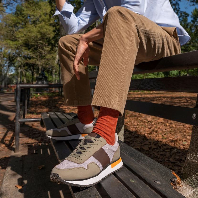 GREATS Olive Multi The McCarren Shoes ZXBPJD62