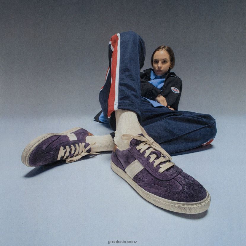 GREATS Purple Multi The Charlie Distressed Shoes ZXBPJD142