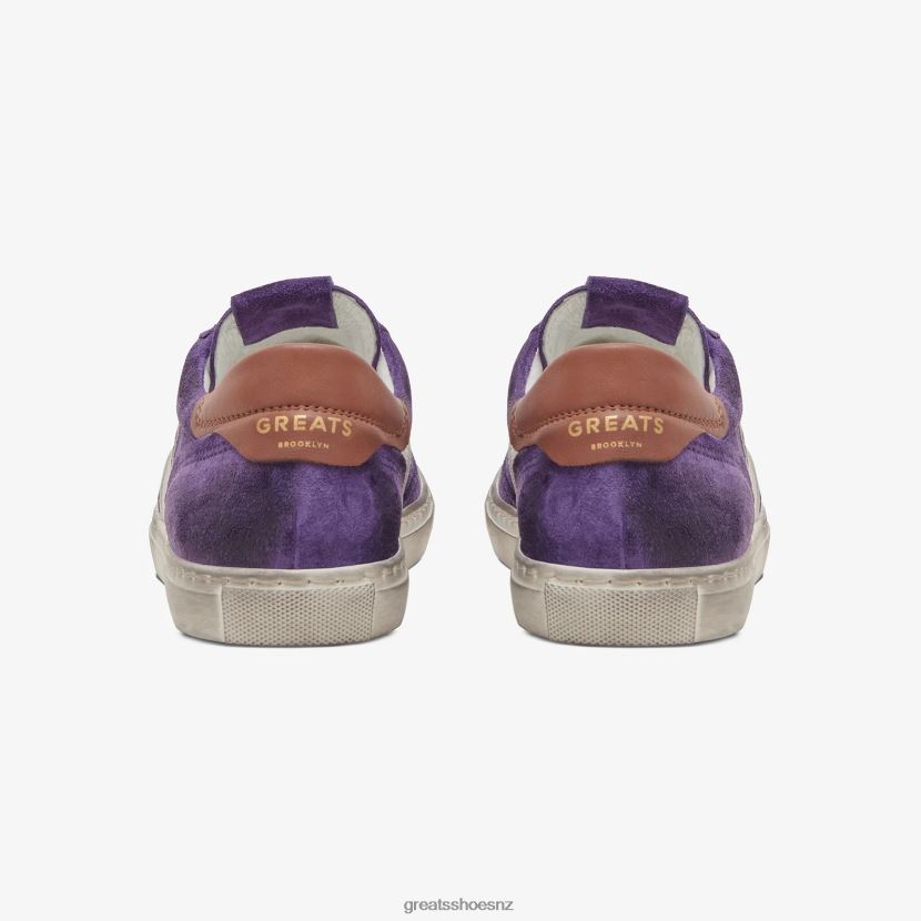 GREATS Purple Multi The Charlie Distressed Shoes ZXBPJD142
