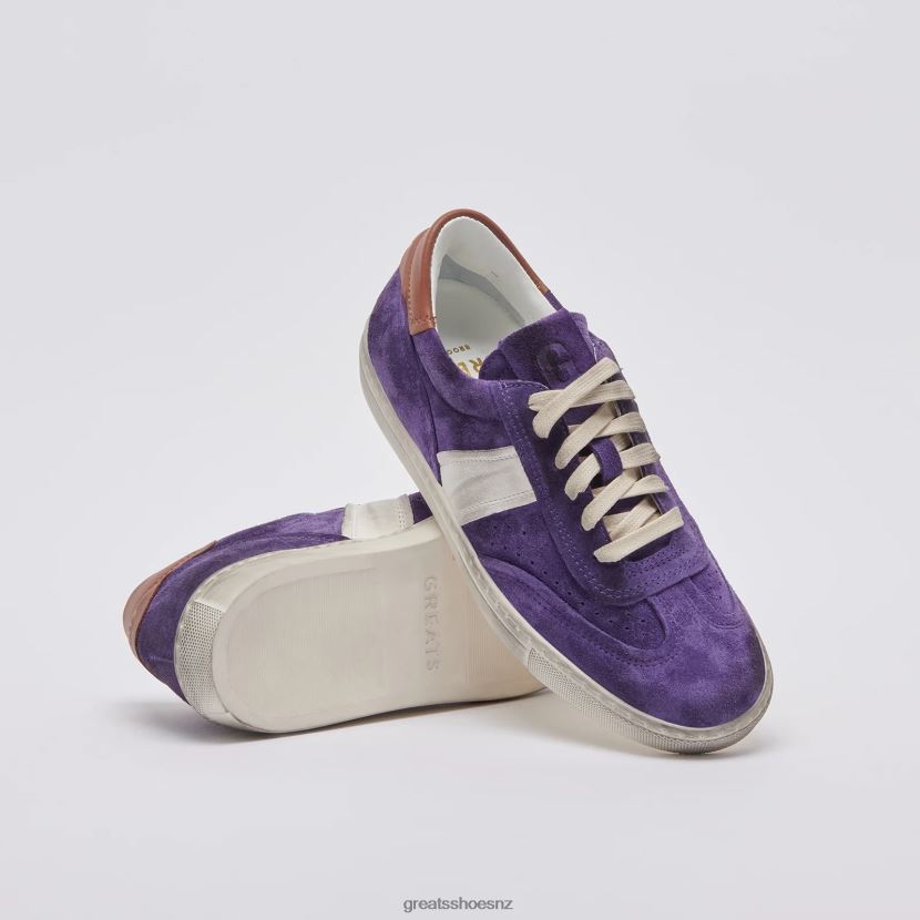 GREATS Purple Multi The Charlie Distressed Shoes ZXBPJD142