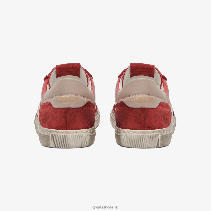GREATS Red The Charlie Distressed Shoes ZXBPJD143