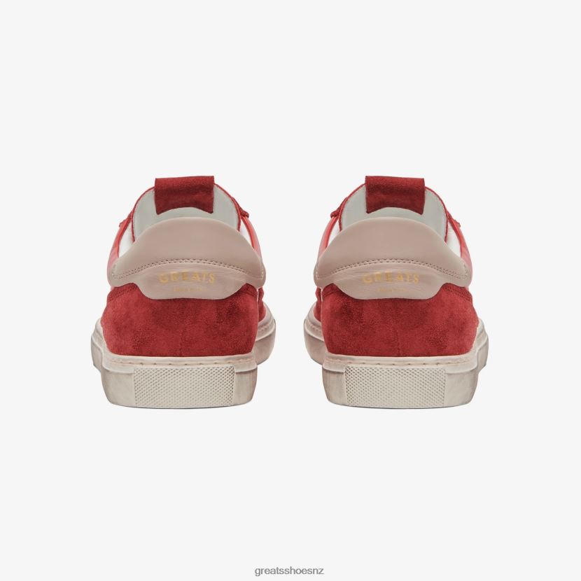 GREATS Red The Charlie Distressed Shoes ZXBPJD44