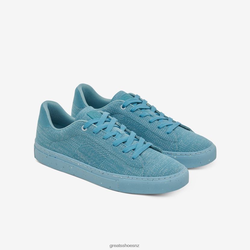 GREATS Tonal Blue The Royale Knit Shoes ZXBPJD54